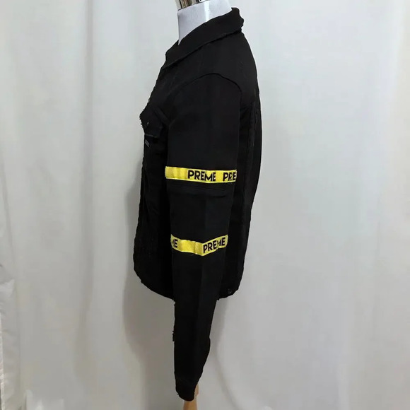 Preme NWOT Black Wash Jean Jacket Men M - Picture 7 of 16
